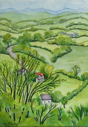 View from Mount Gargan, Limousin, France, 2010